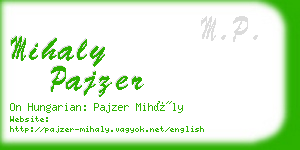 mihaly pajzer business card